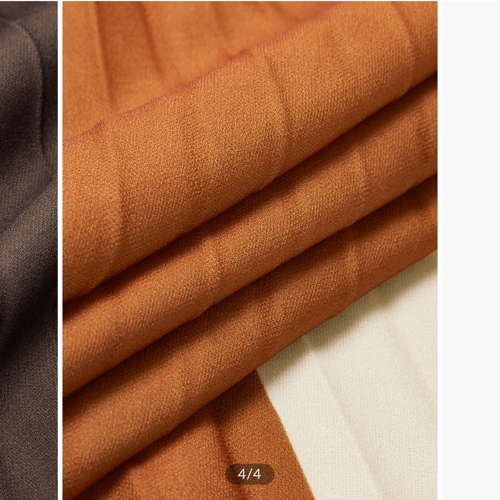 Colorblock Pleated Midi Skirt - Picture 4 of 5